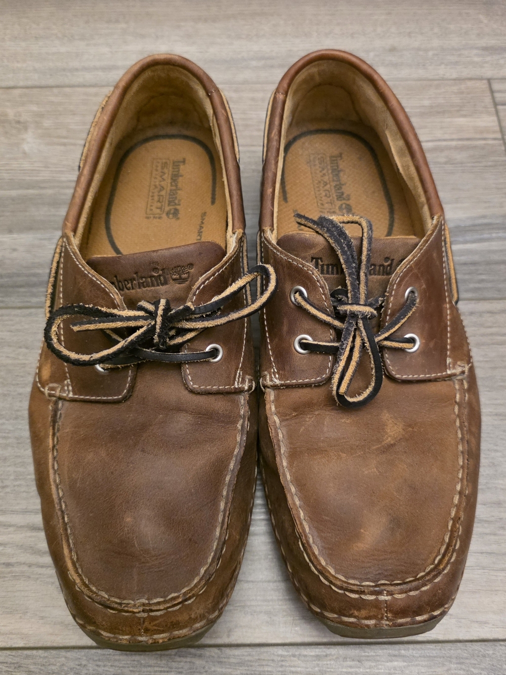 Timberland Men's Brown Leather Boat Shoes